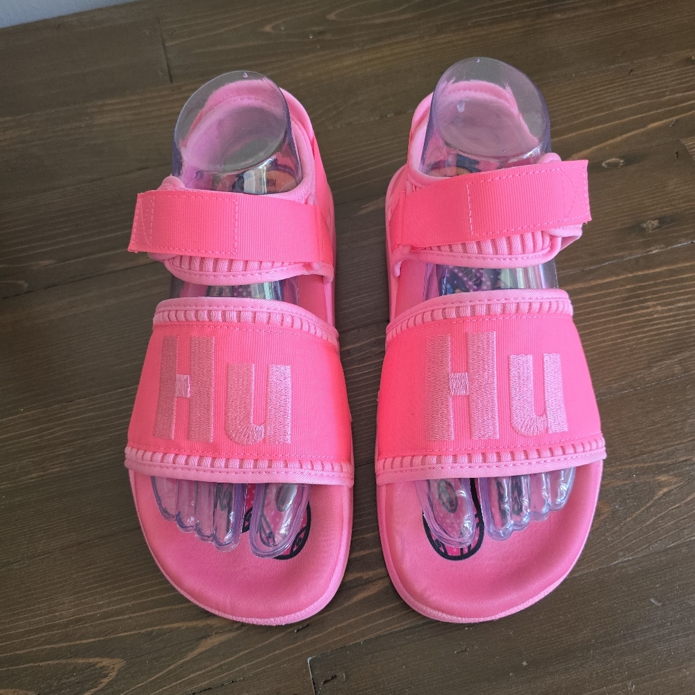 Adidas Pink Slide Sandals with Textured Strap